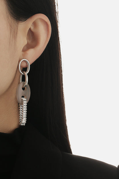 Industrial Natural Stone Earrings