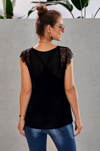 Lace Tank Top with Vest