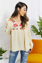 Load image into Gallery viewer, ODDI Full Size Just Like Mama Embroidered Blouse

