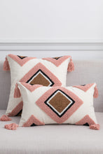 Load image into Gallery viewer, 4 Styles Geometric Graphic Tassel Pillow Cover
