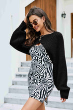 Load image into Gallery viewer, Rib-Knit Cropped Poncho
