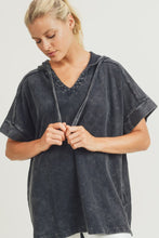 Load image into Gallery viewer, Boxy Asymmetrical Longline Hoodie
