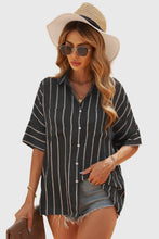 Load image into Gallery viewer, Pocketed Striped Shirt
