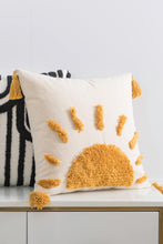 Load image into Gallery viewer, Sun Graphic Tassel Pillow Cover
