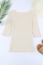 Load image into Gallery viewer, Ribbed Surplice Knit Top
