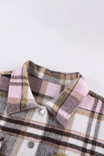 Load image into Gallery viewer, Plaid Print Flap Pocket Shirt
