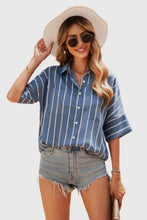 Load image into Gallery viewer, Pocketed Striped Shirt
