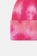 Load image into Gallery viewer, Tie-Dye Cuffed Rib-Knit Beanie Hat
