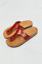 Load image into Gallery viewer, MMShoes Drift Away T-Strap Flip-Flop in Red

