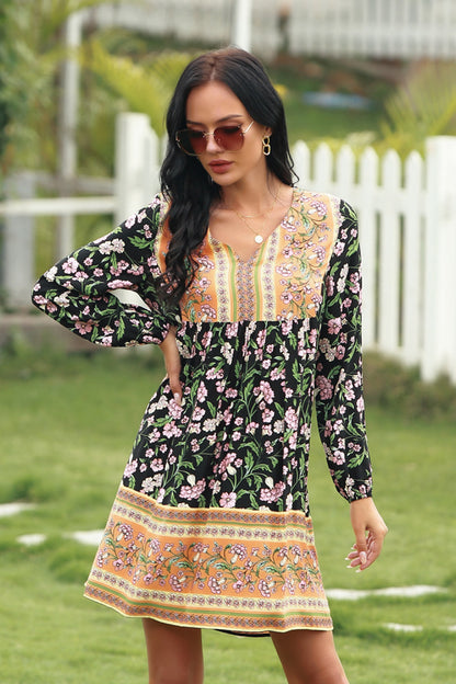 Full Size Range Mixed Floral Dress