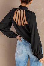 Load image into Gallery viewer, Tie Neck Strappy Back Shirt
