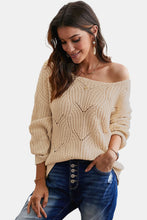 Load image into Gallery viewer, Drop Shoulder Round Neck Sweater
