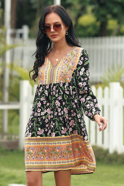 Full Size Range Mixed Floral Dress