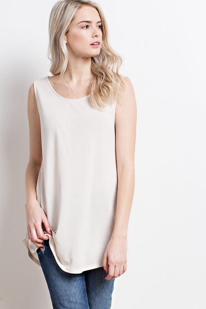 Low Back Sleeveless Top