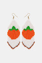 Beaded Fringe Dangle Earring