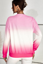 Load image into Gallery viewer, Gradient LOVE Dropped Shoulder Sweatshirt
