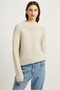 Stitch Knit Mock Neck Jumper