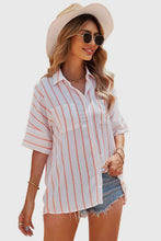 Load image into Gallery viewer, Pocketed Striped Shirt
