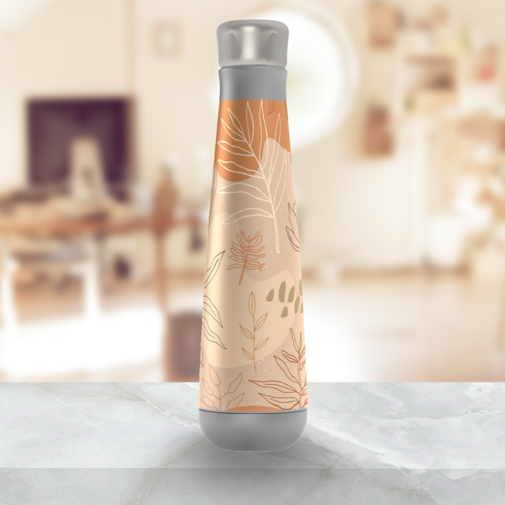 Orange Abstract Desert Water Bottle